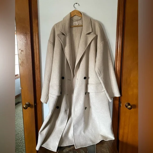 Free People Size Large Wool Coat